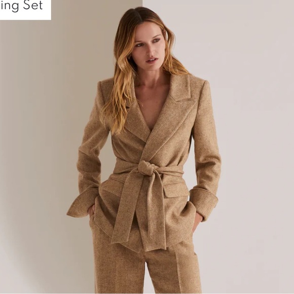 Favorite Daughter Jackets & Blazers - Favorite Daughter Adrienne Belted Wool Structured Blazer Jacket size medium